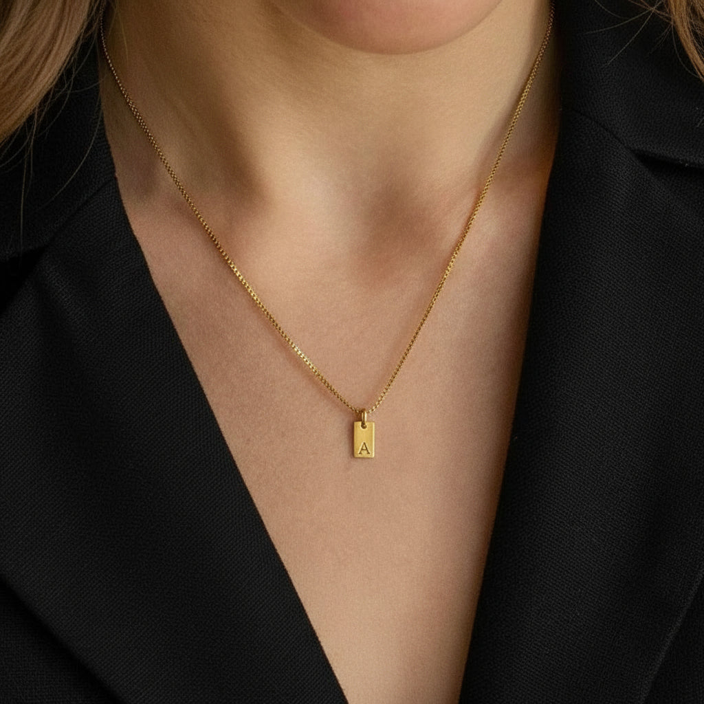 Intial Engraved Necklace