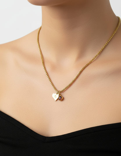 Engraved Heart Necklace