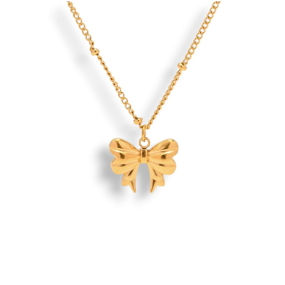 Bow necklace