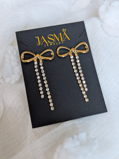 Dazzling Bow earrings