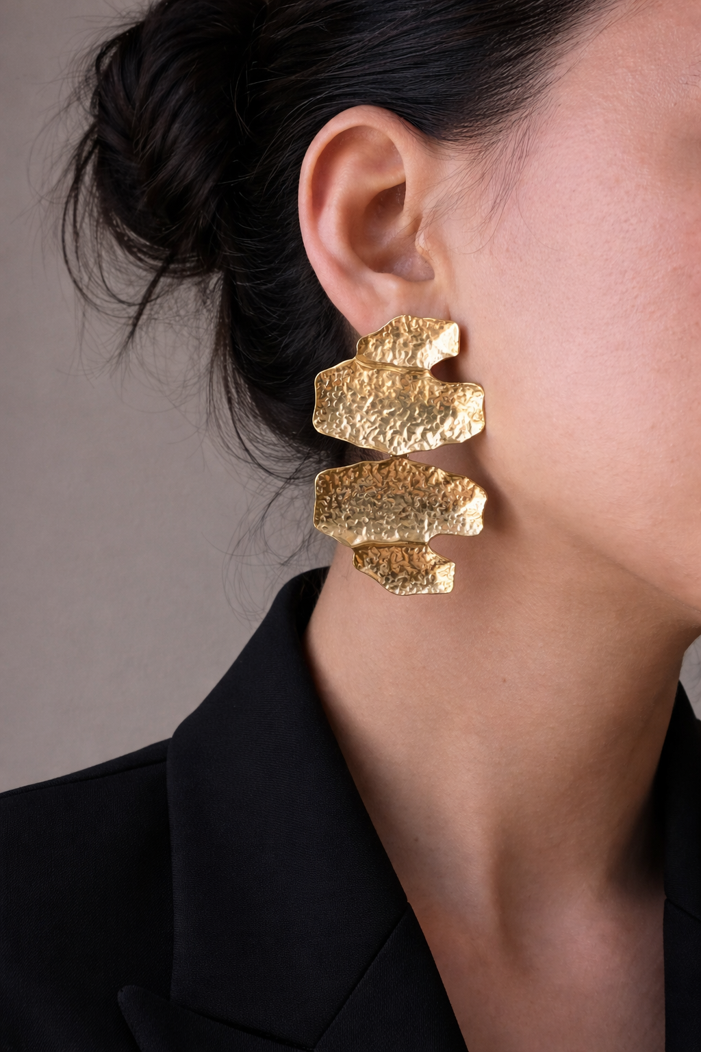 Sculptural Gold Earrings