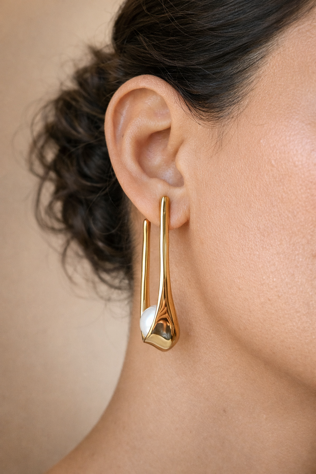 Gold Flower Statement Studs (Copy)