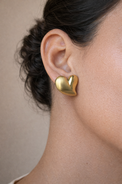 Twist of Heart Earrings