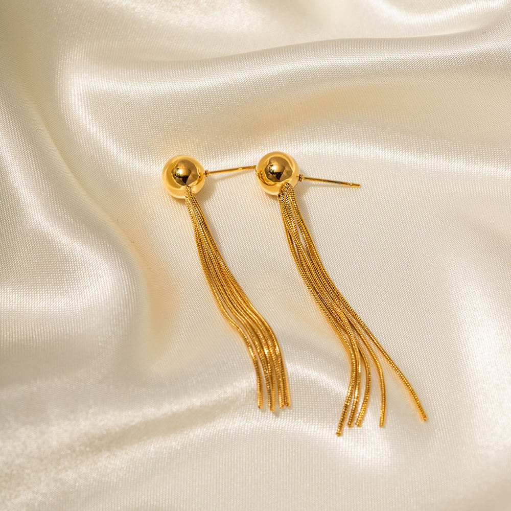 Golden Halo Drop Earrings