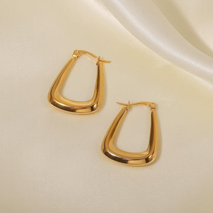 U-Shaped Hoop Earrings