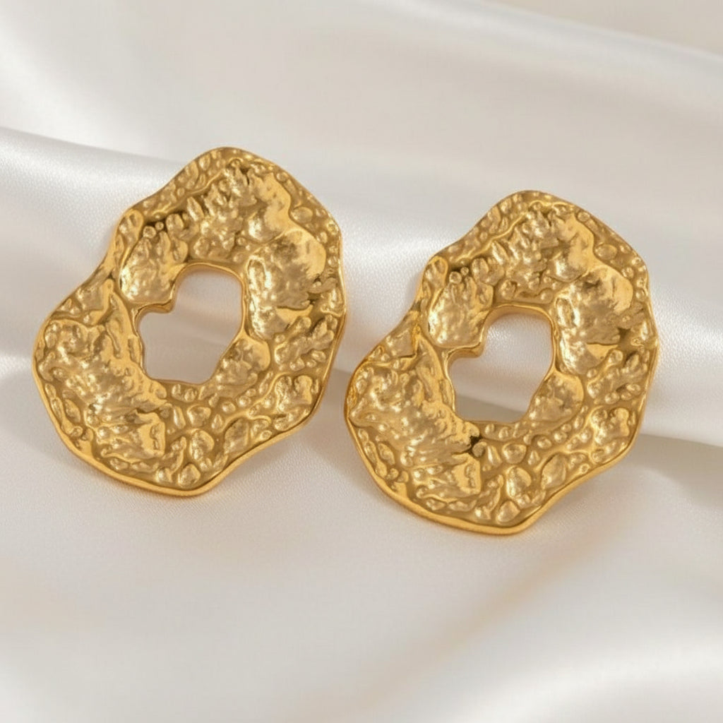 Golden Era Hammered Earrings