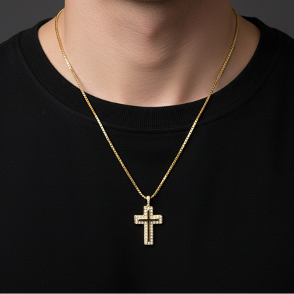Chunky Cross Necklace for Men
