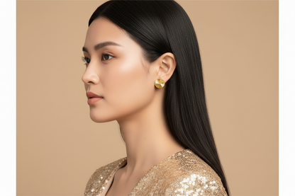 Gold Stud Earrings for women