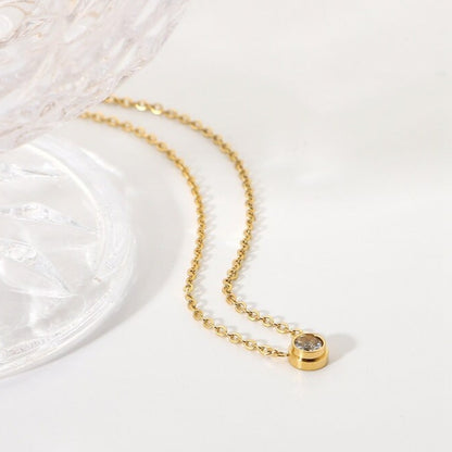 Cubic Chic Gold Necklace