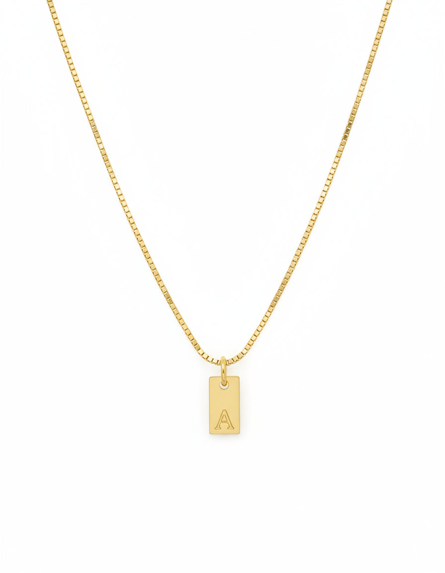 Intial Engraved Necklace
