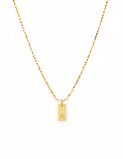 Intial Engraved Necklace