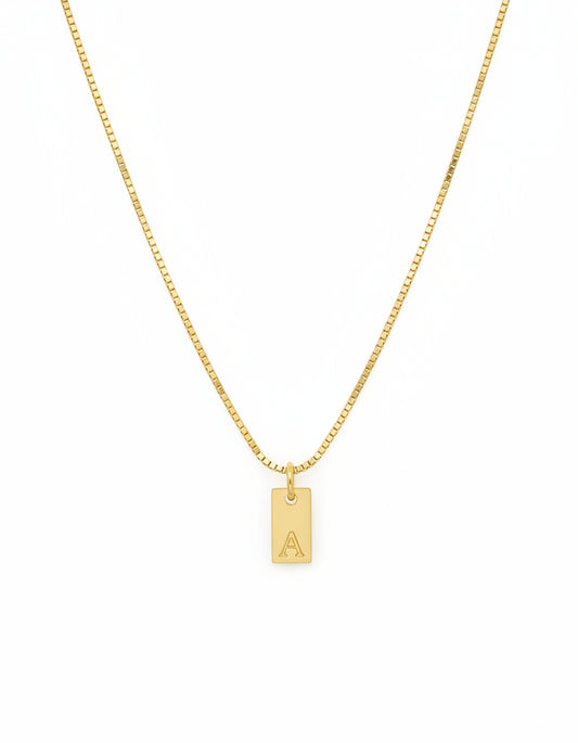 Intial Engraved Necklace