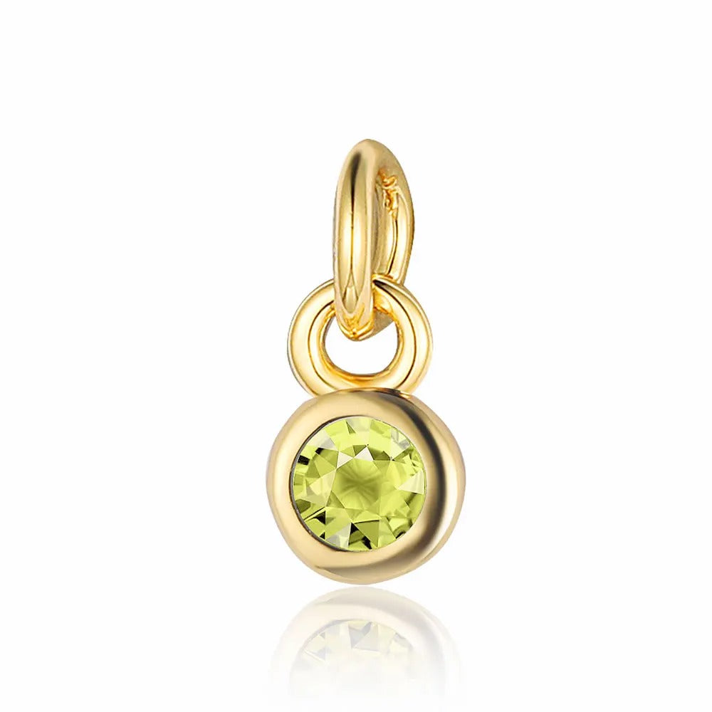Gold Round Birthstones