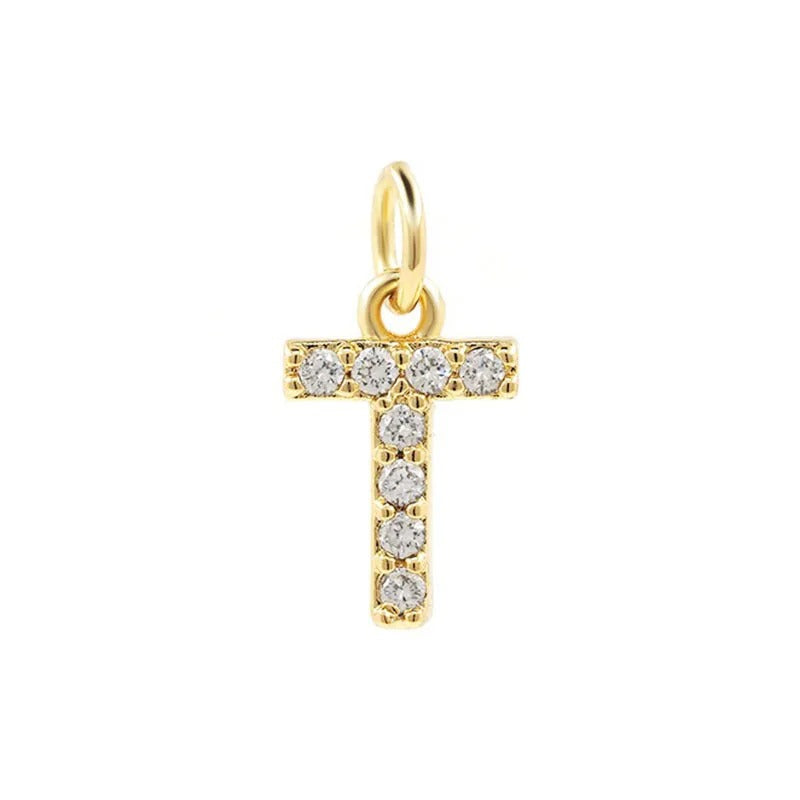 Intial Gold Charm