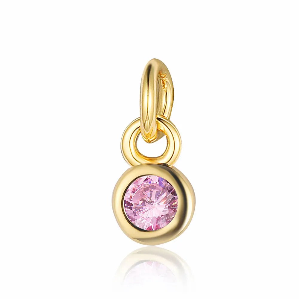 Gold Round Birthstones