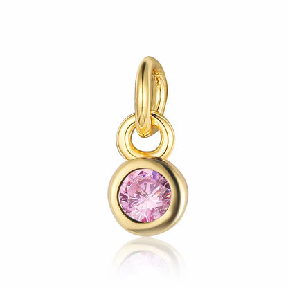 Gold Round Birthstones