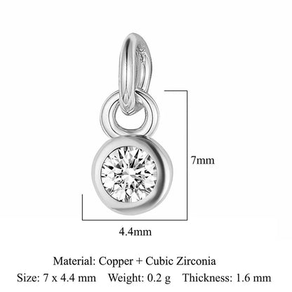 Round Birthstones in Gold