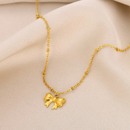 Bow necklace