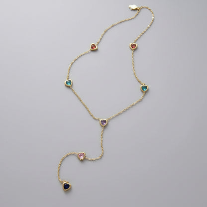 Rainbow Heart Necklace