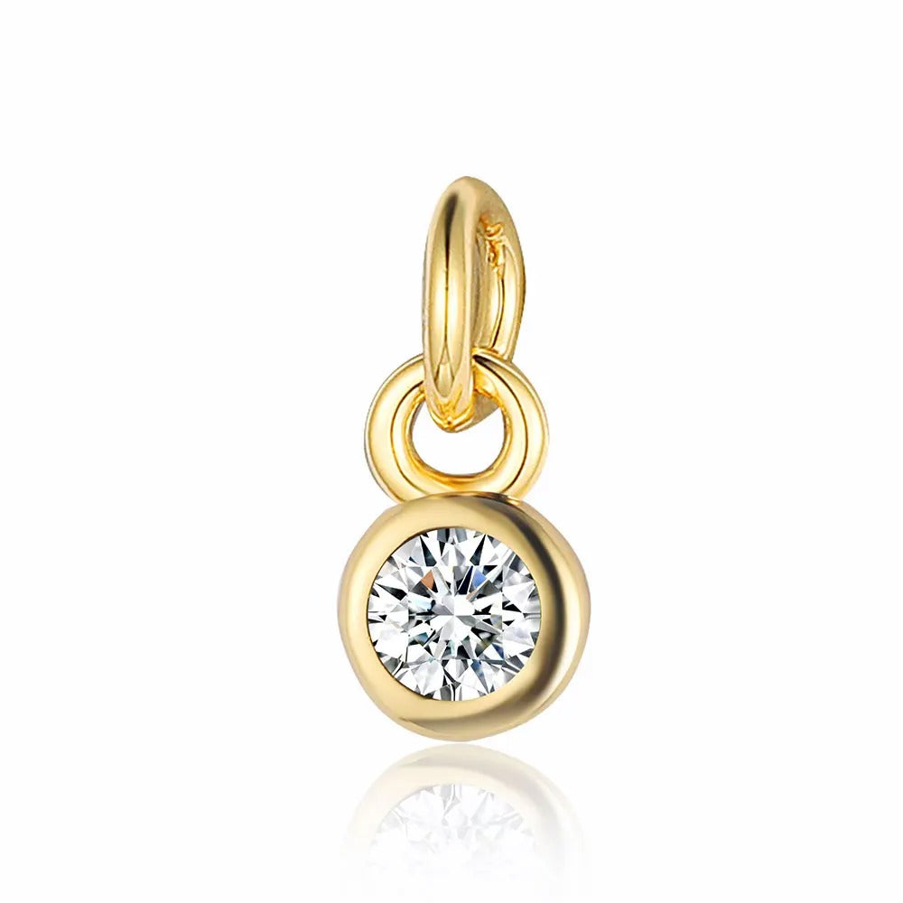 Gold Round Birthstones