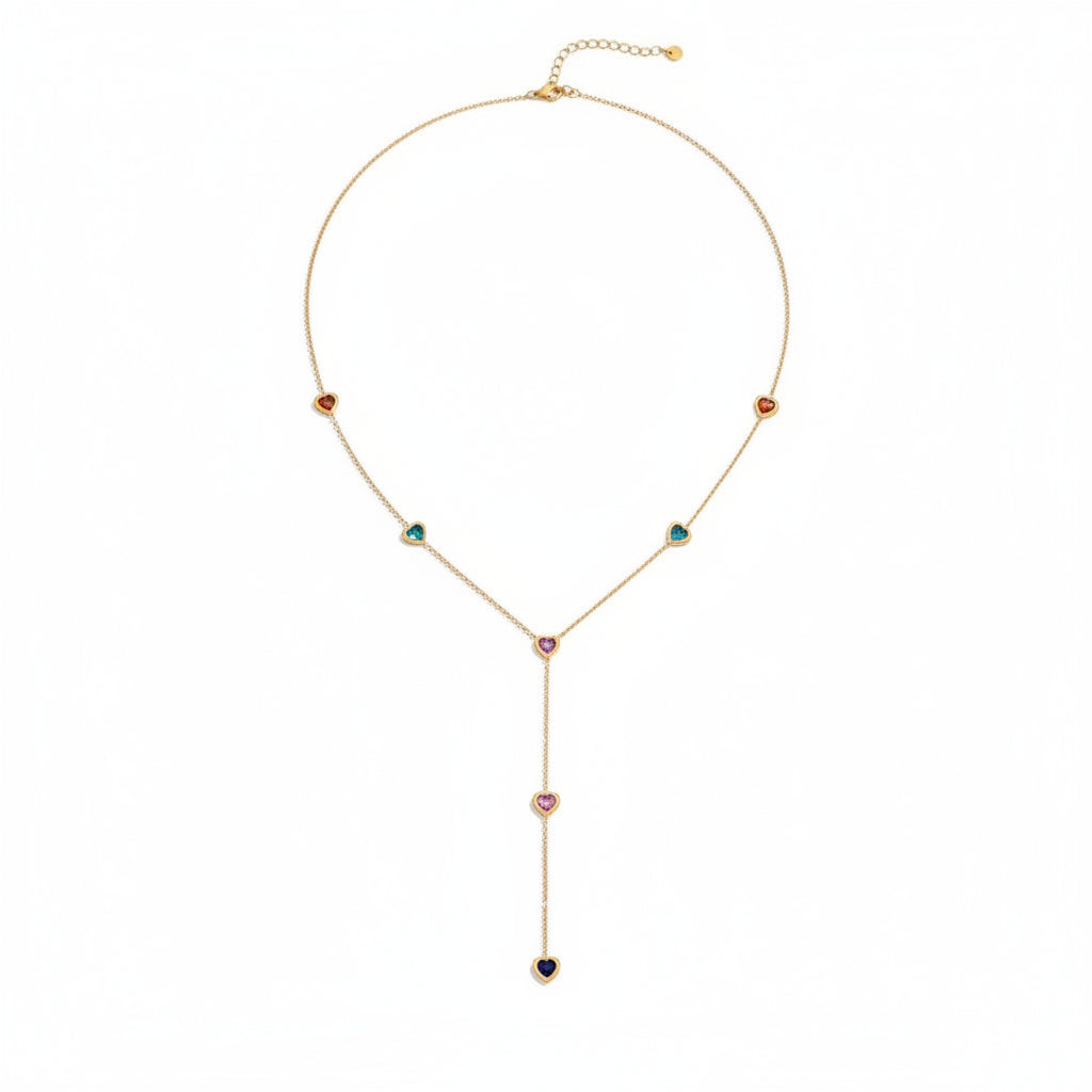 Rainbow Heart Necklace
