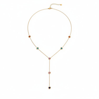 Rainbow Heart Necklace
