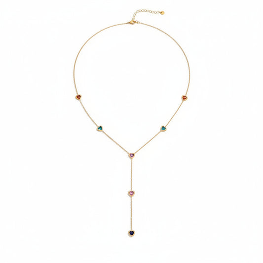 Rainbow Heart Necklace