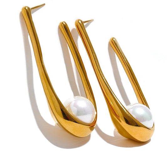 Gold Flower Statement Studs (Copy)