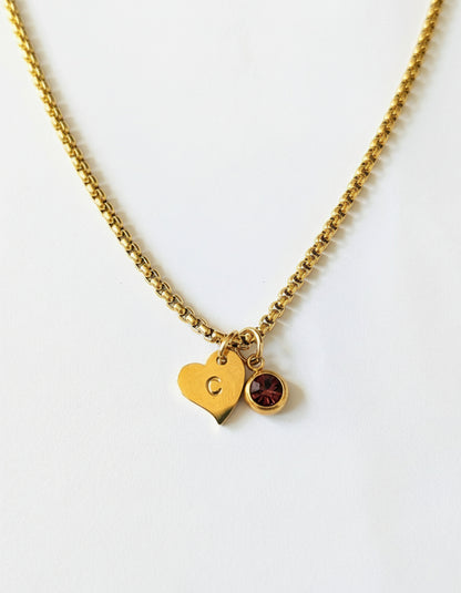 Engraved Heart Necklace